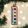 Old World Christmas 4.0 Inch Watercolor Palette Artist Paint Brush Tree Ornaments - 3 of 3
