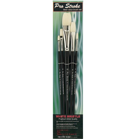Bulk Brush Packs Pro Stroke Premium White Bristle Brush Class Packs