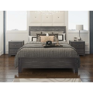 Full Size Bed Frame with Headboard for Bedroom - 1 of 4