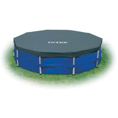 Intex 15 Foot Round Frame Easy Set Above Ground Swimming Pool Cover (2 Pack)