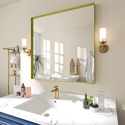 Organnice Aluminum Frame Bathroom Vanity Mirror
