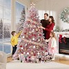 Black Artificial Pencil Christmas Tree, Realistic Branch Tips, Metal Stand, Slim Xmas Decoration for Home & Office - 2 of 4