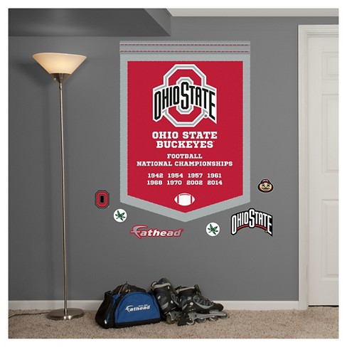 Ncaa Ohio State Buckeyes Fatheaddecorative Wall Art Set 52 X4 X4 Target