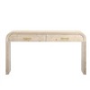 YOOCOZZ MDF Silhouette Console Table with Two Top Drawers and Open Style,Unique Retro - 2 of 4