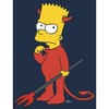 Men's The Simpsons Devil Bart Long Sleeve Shirt - 2 of 4