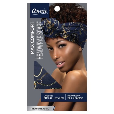 Annie International Fashion Navy Anchor Pattern Headwrap Scarf - Blue