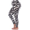 Women's Plus Size Super Soft Midi-Rise Printed Leggings - One Size Fits Most Plus - White Mark - 3 of 3