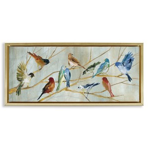 Stupell Industries Birds Resting Autumn Branches, 25" x 11" - 1 of 4