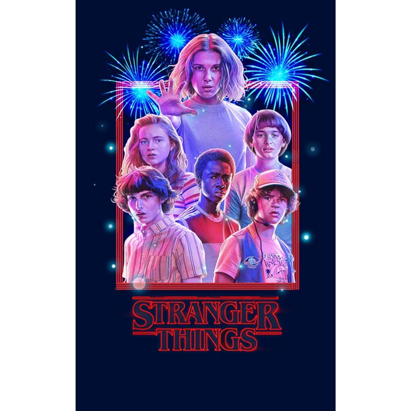 Boy's Stranger Things Fourth of July  Character Frame T-Shirt, 2 of 5