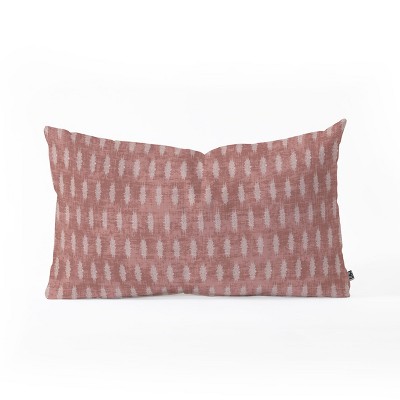 red lumbar pillow