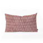 Holli Zollinger Geometric Lumbar Throw Pillow Red - Deny Designs
