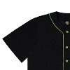 Mens The Grinch Baseball Jersey - Mens Classic Dr Suess The Grinch Mesh Button Down Baseball Jersey - Dr Suess The Grinch Fashion Shirt - 3 of 4