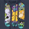 Juniors Womens Pokemon Mewtwo, Pikachu, and Psyduck Skateboard Decks Cowl Neck Sweatshirt - 2 of 4