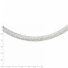 Black Bow Jewelry 8mm Sterling Silver Diamond Cut Cubetto Chain Necklace, 17 Inch - 2 of 4