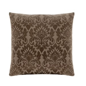 Kate Aurora Cleopatra Damask Embossed 18" X 18" Filled Accent Throw Pillow - 1 of 3