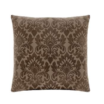 Kate Aurora Cleopatra Damask Embossed 18" X 18" Filled Accent Throw Pillow