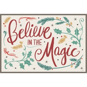 Amanti Art Seasonal Shades I Christmas Magic by Anne Tavoletti Canvas Wall Art Print Framed 33-in. x 23-in. - 1 of 4