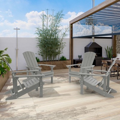 Sonkuki 4-Pack Recycled Plastic Wood Adirondack Chair