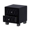 LIVAREEmlen Elegant Velvet Nightstand with 2 Drawers and Crystal Handle, Storage Bedside Table with Button-Tufted - 2 of 4
