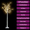 Christmas Tree White Plastic 4.9 ft Christmas Tree Other - 3 of 4