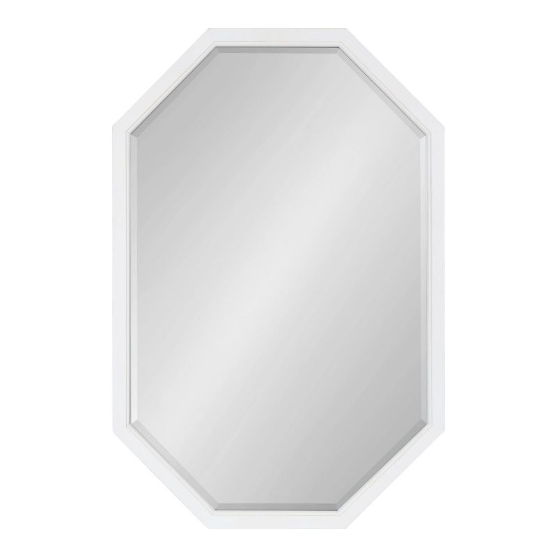 24&#34; x 36&#34; Hogan Framed Octagon Decorative Wall Mirror White - Kate &#38; Laurel All Things Decor, 3 of 8