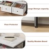 Rustic 63"/71" /79" TV Stand for TVs Up to 65"/75"/85" Industrial Media Console w/2 Drawers and Open Storage Shelves - 3 of 4