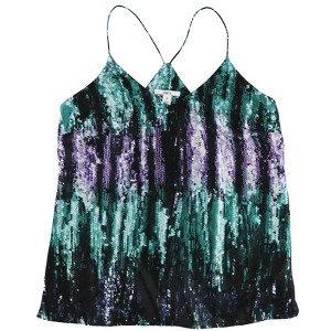 bar III Womens Sequin Print Tank Top - 1 of 2