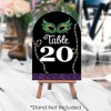 Big Dot of Happiness Mardi Gras - Masquerade Party Double-Sided 5 x 7 inches Cards - Table Numbers - 1-20 - 3 of 4