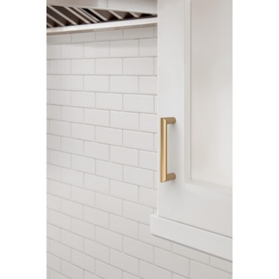 Champagne Bronze 3-3/4 inch Modern Bar Cabinet Pull