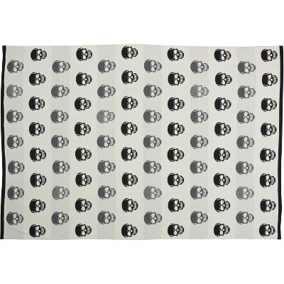 Mina Victory Trendy, Hip, New-Age UK200 Black/White 50" x 60"