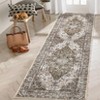 Indoor Retro Room Decor Area Rugs for Living Room Bedroom Vintage Soft Medallion Rug Washable Low Pile Non Slip Foldable  Floor Carpet - 4 of 4