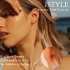 Jstyle Surgical Steel Earrings for Sensitive Ears 14K Gold Flat Back Earrings for Women Men Small Stainless Steel Earrings - 2 of 4