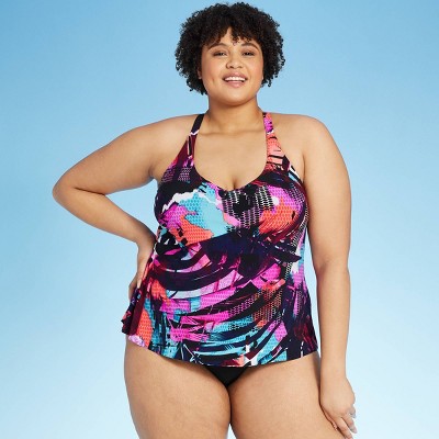 racerback plus size swimwear