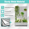 TOAOTBNBO Metal Raised Garden Bed with Trellis and Wheels, Metal Planter Box with Trellis, Garden Box for Climbing Plants, Flower - 4 of 4