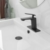 BWE Single Hole Single-Handle Bathroom Faucet in Matte Black - 2 of 4