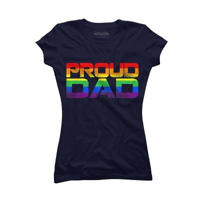 Adult Design By Humans LGBTQ+ Proud Dad Father's Day By KangThien T-Shirt