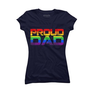 Adult Design By Humans LGBTQ+ Proud Dad Father's Day By KangThien T-Shirt - 1 of 2