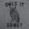 Mens Owls It Going Funny T Shirt Sarcastic Owl Graphic Tee For Men - Crazy Dog Men's T Shirt - 2 of 4