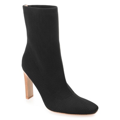Journee Collection Womens Elissa Pull On Stacked Heel Booties