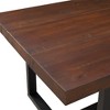 72" Modern Farmhouse Solid Wood Distressed Plank Top Dining Table - Saracina Home - image 4 of 4