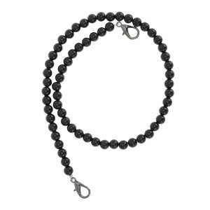 Unique Bargains Faux Pearl Handbag Strap Black 1 Pc - 1 of 4