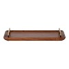 Kate and Laurel Cantwell Tray, 18x8, Walnut Brown - 2 of 4