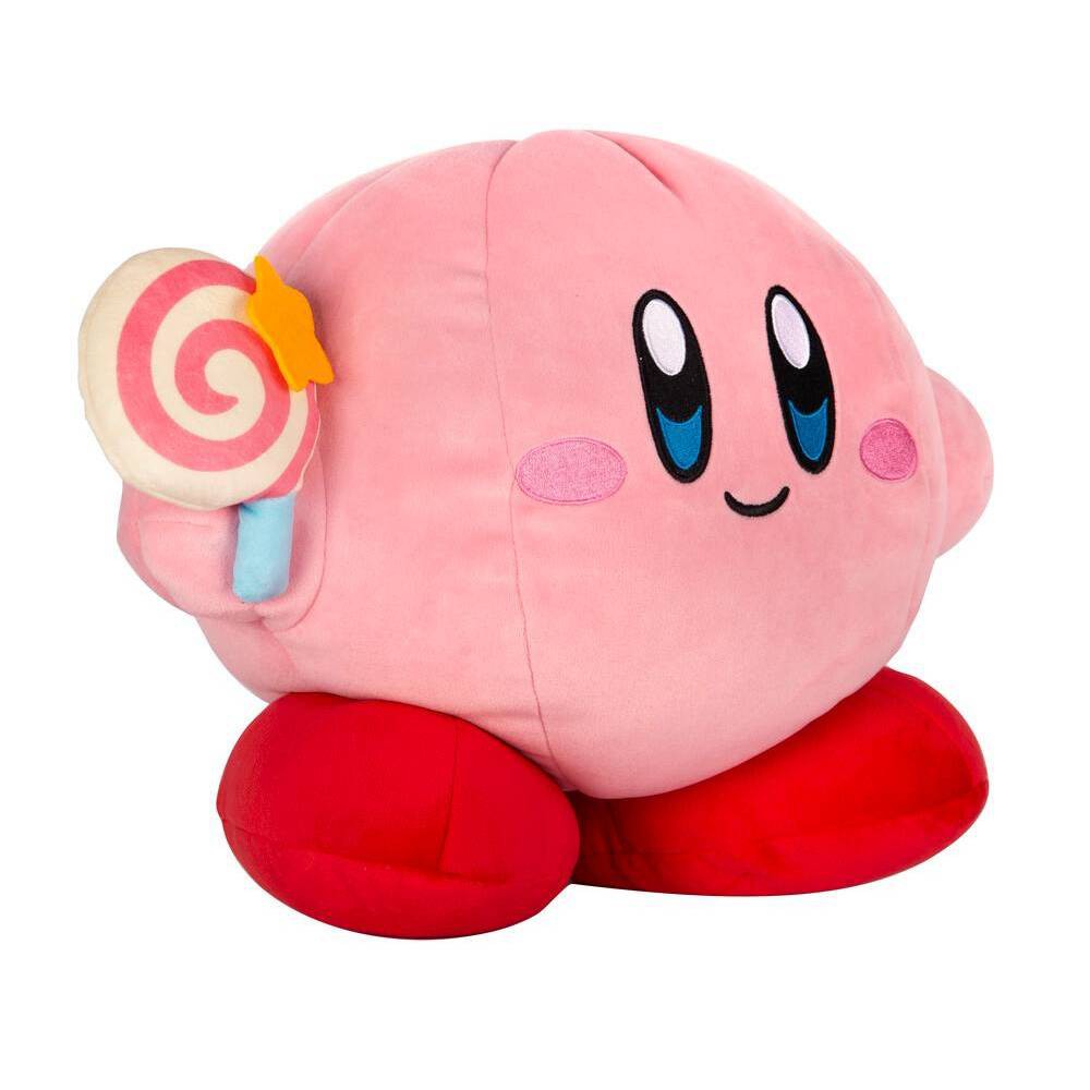 Club Mocchi Mocchi Kirby with Candy Wand Mega 15" Plush