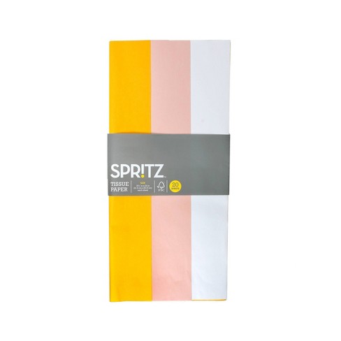 20ct Red/white/pink Banded Tissues - Spritz™ : Target
