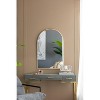 Vynxaria 24" x 36" Black Arched Wall Mirror with Metal Frame ¨C Perfect for Any Room - 2 of 4