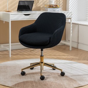 NicBex Adjustable Swivel Chair with Wheels Armless Chair for Office, Make Up, Small Space, Bedroom - 1 of 4