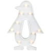 Northlight LED Lighted Penguin Marquee Wall Art - 10.25" - White - 3 of 4