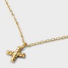 14K Gold Dipped Twisted Bubble Initial Necklace - A New Day™ Gold - 4 of 4