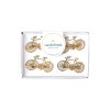 carol & frank Bicycle Easter Gold Celebration Handcrafted Napkin Ring - 3 of 3