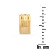 Steeltime Ladies stainless steel huggie earrings. Color Options: Silver, Gold, Rose Gold - 3 of 4